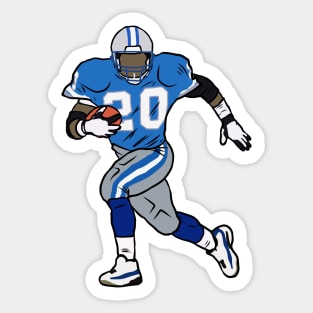 Barry Sanders Running Sticker